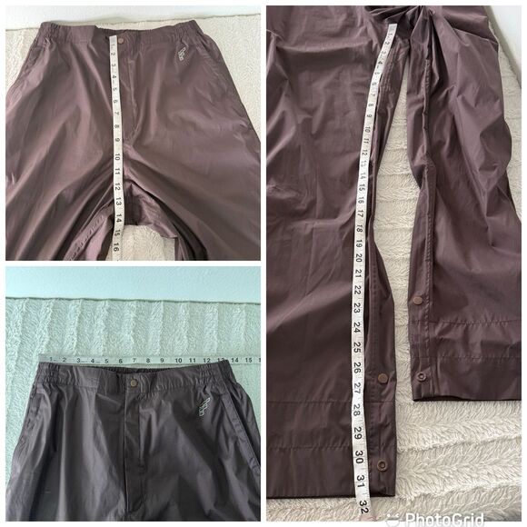 Forrester's Brown Stormtek Rain Golf Pants Waterproof Snap Up Ankle Men’s Medium - Picture 11 of 12